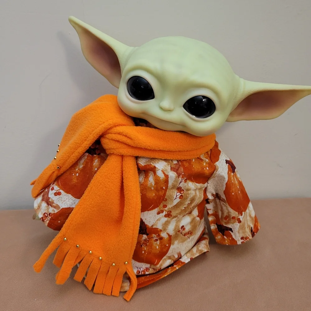 2pc. Fall Pumpkin Outfit & Scarf set for 11